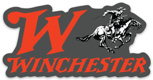 Winchester Arms w/ Classic W Letter Font & Logo Type DECAL Die-cut STICKER