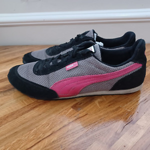 Puma Maya Sparkle Women's Sneaker Size 8.5 Trainers Running Pink Black Shoes