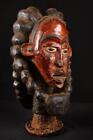 21850 A Primitive African Big Ekoi Double Face  Headdress Statue Nigeria