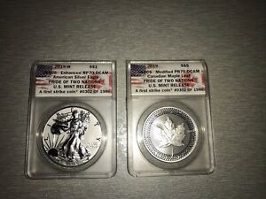 New Listing2019 Pride Of Two Nations Silver Eagle/mapleleaf
