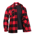 Concealed Carry Red Flannel Zip Shirt CCW Buffalo Plaid Tactical Jacket Top S-3X
