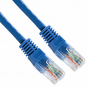 10 - 1' FT CAT6 PATCH CORD ETHERNET NETWORK CABLE BLUE Cat-6 Tuff Jacks Quality!