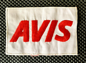 AVIS RENT A CAR EMBROIDERED SEW ON ONLY PATCH AUTOMOBILE RENTAL 6 3/4