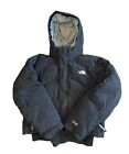 The North Face Girl’s Black 550 Down Full Zip Hooded Puffer Jacket Size Large