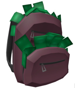 Roblox DevSeries Brookhaven: Sparkplug BACKPACK OF CASH Virtual Toy Code Only
