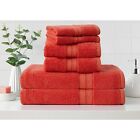 New Listing6pk Cotton Rayon from Bamboo Bath Towel Set Coral - Cannon