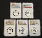 2019 S FIRST 99.9% SILVER QUARTERS 5 - Coin Set - NGC PF 70 ULTRA CAMEO