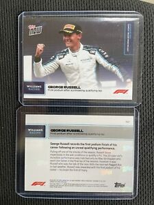 2021 TOPPS NOW FORMULA ONE F1 CARD GEORGE RUSSELL #42 1st PODIUM 4396 Made