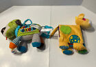Plush Baby Toy Lot Skip Hop Bandana Dog Teether Rattle & Unbranded Cow Book
