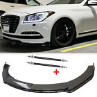For Hyundai Genesis Sedan Coupe Front Bumper Lip Spoiler Splitter Carbon Fiber (For: 2011 Genesis Coupe)