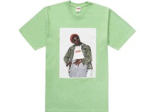 Supreme Andre 3000 Lime Green Tee Shirt FW22 - Size Medium - New Unopened