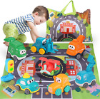 ALASOU 8 PCS Baby Truck Car Toys with Playmat/Storage Bag|Baby Toys for 1 2 3...