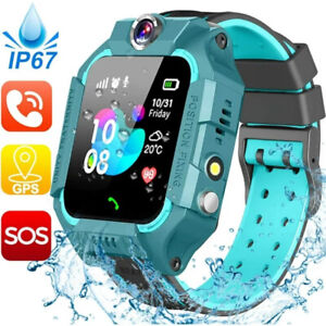 Waterproof Children Smart Watch GPS GSM Locator Touch Screen Tracker Kids Gifts