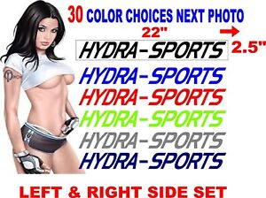 HYDRA SPORTS TRAILER Boat decal boats decals WINDOW 30 color choices