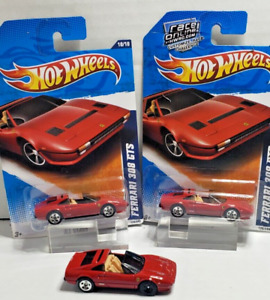 Hot Wheels 3 Red Ferrari 308 GTS All Star Series error & variation lot
