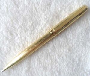 Hi-Q Golden Star Parker Sonnet Series Fine (F) Nib Ballpoint Pen Blue Ink Refill