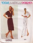 Vogue American Designer 2278 c. 1979 KASPER - Misses' Dress, Size 10