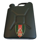 ROYAL MARINES COMMANDO SNIPER DELUXE JERRY CAN HIP FLASK & GOLD PLATED BADGE