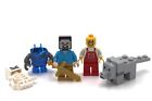 Lego Minecraft Minifigure lot with Miscellaneous Power miner and Skeleton