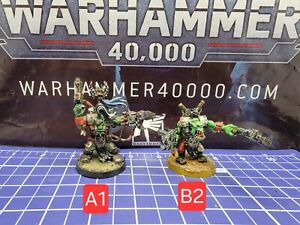 Warhammer 40K Orks WarBoss Pro Painted x1 - Ork Armor Nobz Boyz
