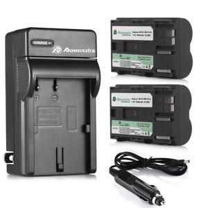 2x Batteries  with a Charger for Canon BP-511 BP-511A BP-512 Battery