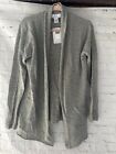 Magaschoni Wool Cashmere Light Grey Open Cardigan L NWT