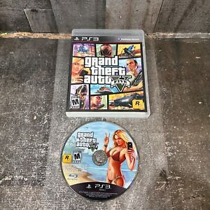 Grand Theft Auto Five V GTA 5 PlayStation 3 PS3 Cae & Disc Tested
