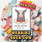 Webkinz Classic NEW Sock Cow Virtual Adoption Code Only