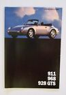 Porsche Sales Marketing Brochure 1993 911, 968, 928 GTS