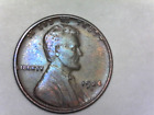 1924 d, Lincoln Cent-Toned-VF+-XF