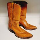 JUSTIN Cowboy Boots Mens 11.5 D GOLD LEATHER WESTERN STYLE 2912 Brown
