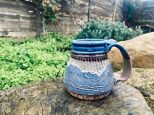 'Perks' Concrete WA Art Pottery Coffee Mug