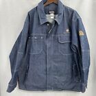 Bulwark FR Mens 3XL Blue Denim Flame Resistant Jacket Workwear Coat Full Zip