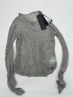 NWT S.Deer Concept Size S Grey Fish Net Top Long Sleeve.       T1c18