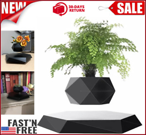 Magnetic Levitating Flower Pot, Air Bonsai Hexagon Suspension Floating Plant Pot