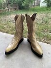 ⭐️⭐️⭐️ Larry Mahan Snakeskin Vintage Cowboy Western Boots 12D RARE⭐️⭐️⭐️
