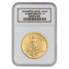 1908 $20 Gold Saint Gaudens Double Eagle NGC MS67 No Motto Wells Fargo Gem coin