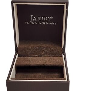 EMPTY Jared Galleria of Jewelry Earring Velvet Display Gift Box Brown 2.25x2.5”