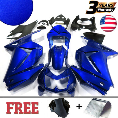 Painted Blue ABS Fairing Kit For Kawasaki Ninja 250R EX250J 2008-2012 US STOCK (For: 2009 Kawasaki Ninja 250R EX250J)