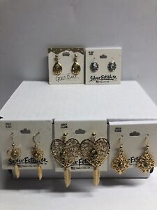 NEW Various Handcrafted Earrings Lot Of 5 Jewelry Women MADE IN USA