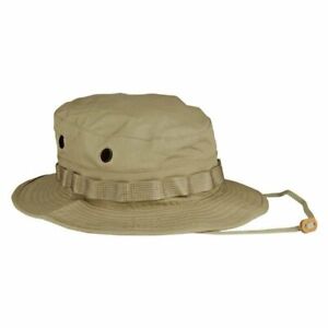 USGI Military Khaki Boonie Hat - US Army Tan Boonie- Military Spec- Made in USA