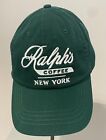 Polo Ralph Lauren Ralph's New York Coffee BaseBall Cap Baseball Hat Green NWT
