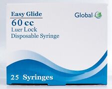 Easy Glide 60ml Luer Lock STERILE Syringes - No Needle - Pack of 25