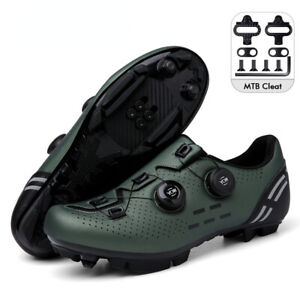 MTB Cycling Shoes with SPD Cleats Men's Road Bike Self-Locking Shoes Sneaker