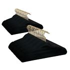 Velvet Clothing Hangers 100 Pack Black Non-Slip Space Saving