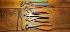 Lot of 6 Vintage Hand Slip Joint Pliers/Nippers Various Sizes, L@@K