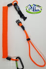 Kayak Fishing Rod Tether Leash w/ quick disconnect Neverlost Gear Neon Orange