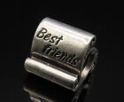 PANDORA 925 Silver -  Vintage Best Friend Scroll Charm Pendant - PT20637
