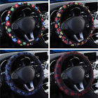 Car Printed Fabric Steering Wheel Cover 38cm/15'' Universal Non-slip All Seasons (For: 2010 Jeep Wrangler)