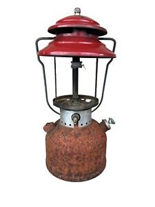 1964 Coleman Red 200A Lantern One Mantle As Is 4 Parts Restore or Repair